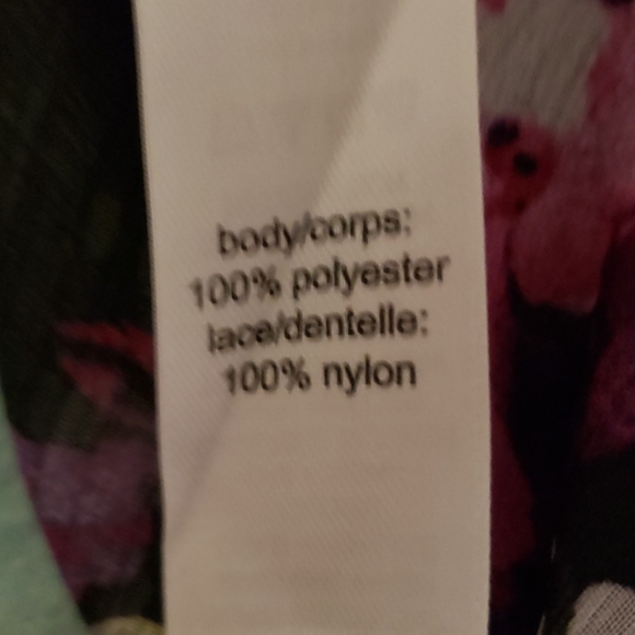 Studio Y Sheer Floral Lace Tunic Sleeveless Top - Picture 4 of 4